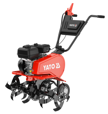 Культиватор бензиновий YATO: двигун- 6,5 КС, ширина борозни- 34-78 см, глибина- 160-300 мм, бак-1,2л