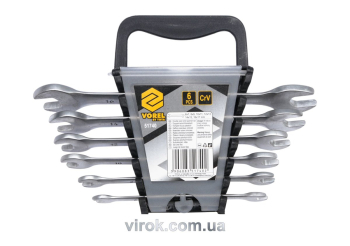 Ключі ріжкові VOREL Cr-V, М 6-17 мм, Набір 6 шт.  [4/40]