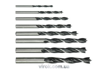 Набір свердл по дереву STHOR. Ø= 3,0 - 10,0 мм, 8 шт. [20/100]