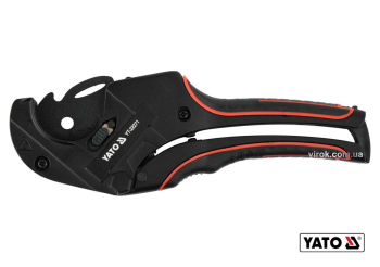 Труборіз для ПВХ труб YATO : max Ø42 мм, алюмінієвий корпус, ручка- ABS + TPR [10/40]