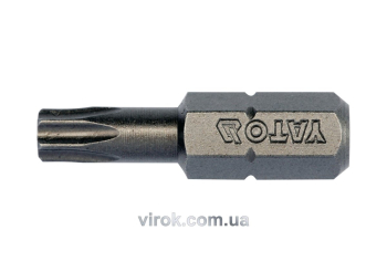 Насадка викруткова YATO : "TORX" T25 x 25 мм. HEX 1/4". 10 (Уп/Шт.) [20/100]