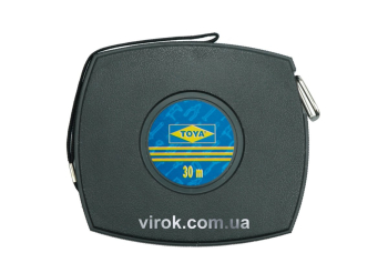 Рулетка мірна стрічка сталeва VOREL : L= 10 м х 10 мм [25/50]