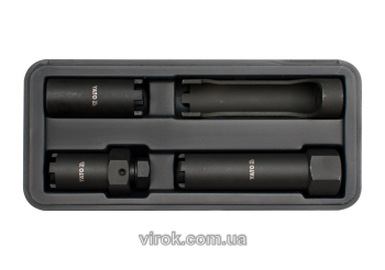 Ключі шипові для форсунок YATO, з квадр. 1/2", Набір 4 шт.  [5]