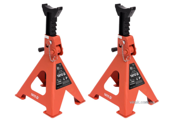 Підставки під автомобіль YATO, для навантаження до 6 т, висотою 382-600 мм, 2 шт. [1]