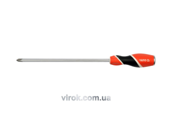 Викрутка хрестова ударна YATO : "Philips" PH3 х 200 мм [6/24/72]