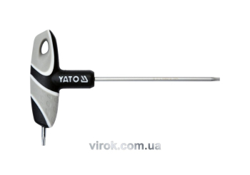 Ключ "TORX" YATO : "T"- образний, Т15, двосторонній, L= 100 мм [12/240]