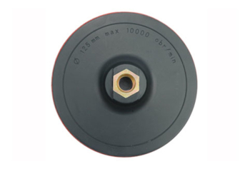 Круг-насадка шліфувальна VOREL з липучкою : Ø=125мм + гайка М14 [30/120]