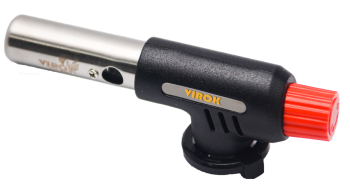 Пальник газовий VIROK з цанговим (швидким) з'єднанням. Piezo, ceramic [50/4]