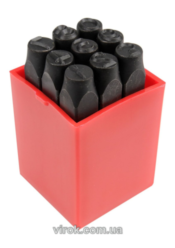 Трафарети цифрові YATO, кпл. 9 шт,h-8 мм  [18]