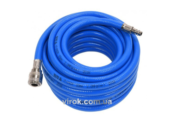 Шланг пневматичний ПВХ YATO з швидкоз'єднув. наконечниками; Ø=10 мм, макс. тиск 20 Bar, l= 10 м [10]