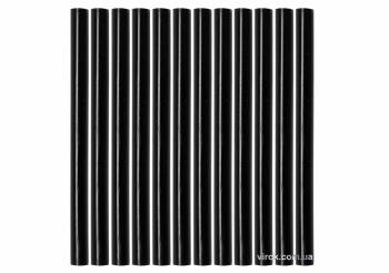 Стержні клейові YATO Ø=7,2 х 100 мм,  чорні. уп. 12 шт. [50]