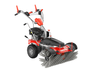 Підмітальна машина бензинова YATO: двигун- 3,5 кВт, зона підмітання- 1 м, швидкість- 0,7- 1,2 м/с