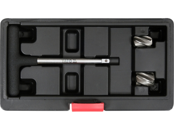 Фрези для гнізд датчиків ABS YATO, з тримачем- 1/4", Ø= 15х23 і 18х23 мм, кпл. 3 елем. [50]