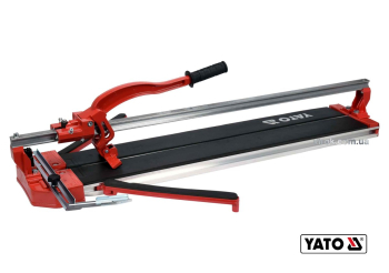 Плиткоріз ручний YATO : одна направляюча, L= 80 cм, різець Ø= 22x6x6 мм, глибина різу- 12 мм [2]