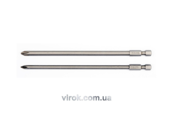 Насадка викруткова YATO : "Philips" PH1,PH2 x 150 мм, HEX 1/4". Набір 2 шт. [25/100]