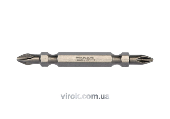 Насадка викруткова двостороння YATO : Philips РН2 - PH2, L= 65 мм. 10 (Уп/Шт.) [25/100]
