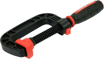 Струбцина з гвинтовим затискачем з нейлона  YATO, тип "С", 50 мм, глиб- 45 мм [12/72]