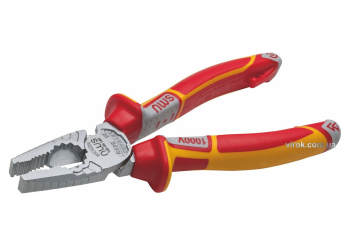 Плоскогубці комбіновані силові NWS CombiMax : L= 165 мм. ізольовані ручки VDE до 1000V