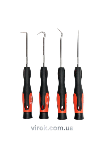 Гачок і шило YATO, кпл. 4 шт.  [12/72]