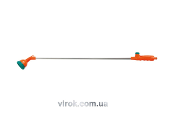 Зрошувач з подовженою трубкою 10-режимний FLO до шлангу 1/2", ABS-пластик + алюміній [12]