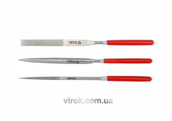 Надфіль алмазний YATO Набір. 4х160х50мм 3пр. [30/300]