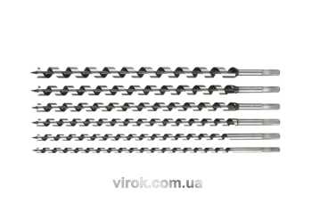Набір свердл спіральних по дереву STHOR : Ø=10-20 мм, L= 460 мм. 6 шт. [10]