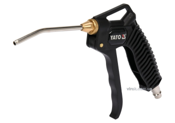 Пістолет пневматичний продувальний YATO з соплом l=110 мм, Ø=1/4", для тиску- 0.8 MPa [20/40]