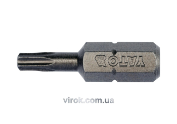 Насадка викруткова YATO : "TORX" T15 x 25 мм. HEX 1/4". 10 (Уп/Шт.) [20/100]
