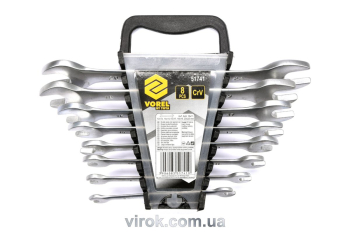 Ключі ріжкові VOREL Cr-V, М 6-22 мм, Набір 8 шт.  [4/24]