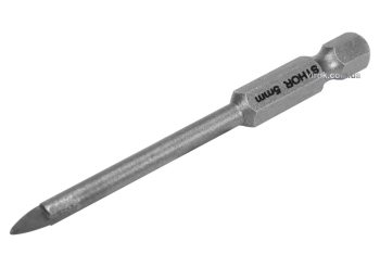 Свердло по склу і кераміці STHOR : YG6X, HEX-1/4", Ø= 5 x 70 мм [125]