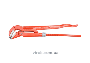 Ключ трубний з карбонової сталі VOREL 1,5", 45° [16]