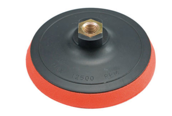 Круг-насадка шліфувальна VOREL з липучкою : Ø=125мм + гайка М14 [25/100]