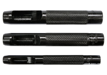 Пробійники отворів YATO: шкіра / гума / картон / текстиль, Ø=6, 8,10 мм, L=90 мм, кпл. 3 шт [20/120]