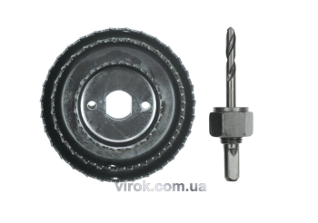 Пили кільцеві по дереву VOREL + свердло Набір 4шт. Ø-51,76,89мм,h= 21мм (хвостовик Ø-6 мм) [12/48]