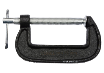 Струбцина з гвинтовим затиском "G" подібна VOREL; l= 75 мм [50]