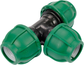 Трійник сполучний водяних пластикових труб 25 мм- FLO поліпропіленовий, для тиску 1 MPa [15]