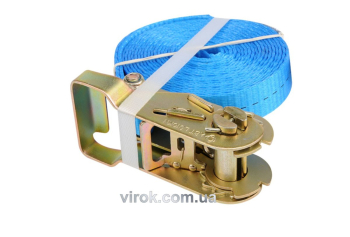 Пас для кріплення багажу з тріщаткою VOREL : 1000 daN, 25мм х 4м [20]