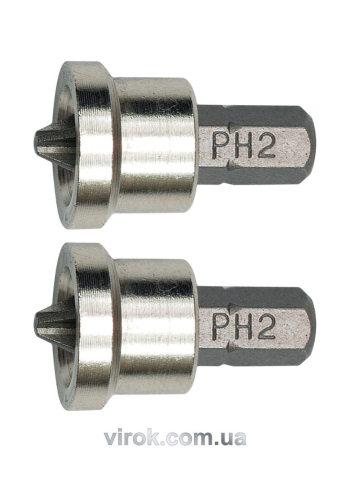 Насадка викруткова для гіпсокартону VOREL : Phillips PH2 x 25 мм.  2 (Шт/Уп.) [12/144]