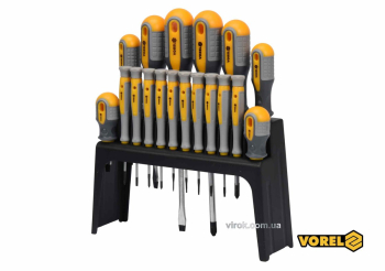 Набір викруток VOREL : SL, PH, TORX, Cr-V, 18 шт [10/120]