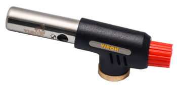 Пальник газовий VIROK з різьбовим (7/16) з'єднанням. Piezo, ceramic [50/4]