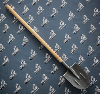 Лопата штикова VIROK з держаком РС (рейкова сталь)