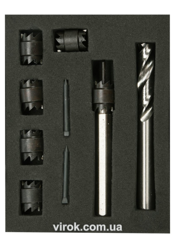 Засоби для висвердлення точкової зварки YATO, 9 елементів [10/60]