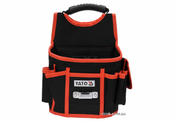 Сумка для інструментів і цвяхів YATO з 4 відкритими і 4 прошитими кишенями [24]