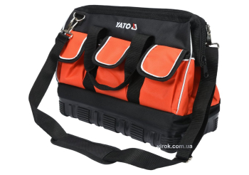 Сумка для інструменту 16" YATO; 15 кишень, з поліестеру і гумовим дном [6/72]