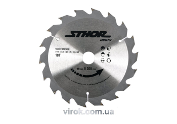 Диск пильний по дереву STHOR. Ø= 160/20 мм, h= 2 мм, 18 зубів [25/50]