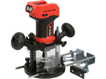 Фрезер ручний акумуляторний YATO: Li-Ion 18 V , цанга Ø= 6, 8 мм, хід- 55 мм(БЕЗ АКУМУЛЯТОРА)