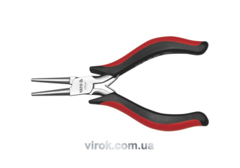 Щипці- круглогубці нікельовані YATO : L= 115 мм [6/120]