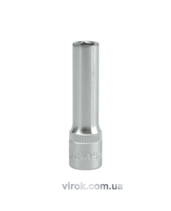 Головка торцева 6-гранна YATO : подовжена, квадрат 3/8", М= 9 мм, L= 63 мм [24/48/96]