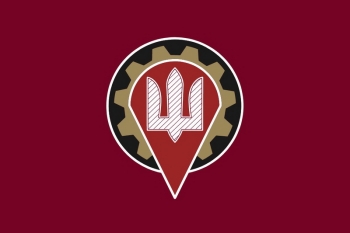 ДШБ герб на красном фоне