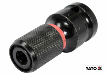 Перехідник ударний з 1/2" на HEX- 1/4" YATO, L= 50 мм [10/60]